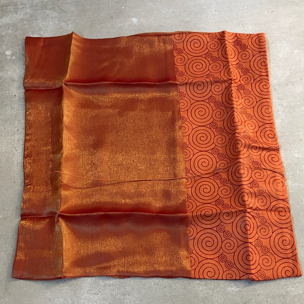 New Orange Swirl Thai Pillow Covers - Picture 3 of 5